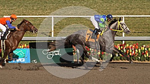 Winning Her First Race