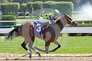 Winning Her First Race