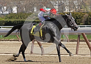 Winning Her First Race
