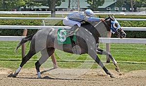 Winning Her First Race