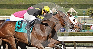 Winning Her First Race