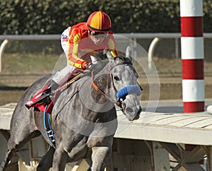 Winning Her First Race