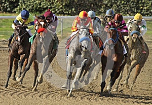 Winning Her First Race
