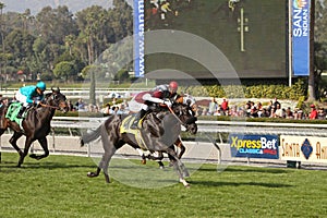 Winning His First Race