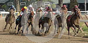 Winning His First Race