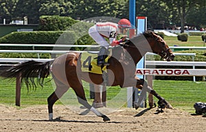 Winning His First Race