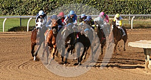 Winning His First Race