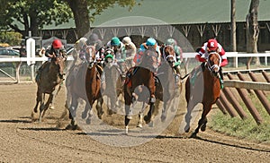 Winning His First Race