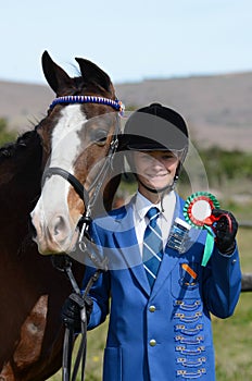 Winning rider and pony