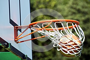 Winning shot - basketball