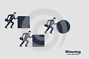 Winning strategy business concept