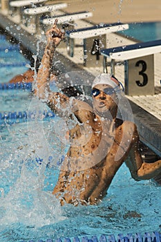 Winning Swimmer