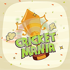 Winning trophy for Cricket Mania.