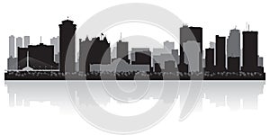 Winnipeg Canada city skyline vector silhouette photo