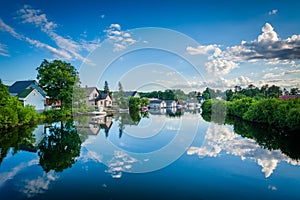 The Winnipesaukee River, in Laconia, New Hampshire.