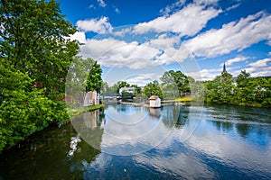 The Winnipesaukee River, in Lakeport, Laconia, New Hampshire.