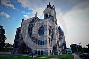 Winona MN County courthouse historic building entry