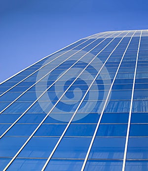 Winows of the glass on skyscraper