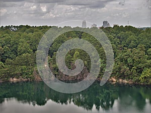 Winston-Salem Skyline from Quarry Park