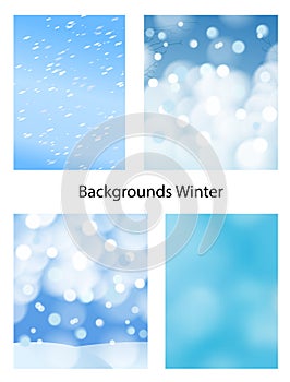 Winter abstract background