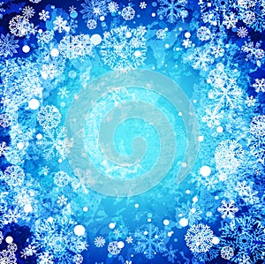 Winter abstract frozen background