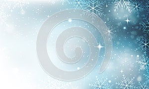 Winter abstract vector background