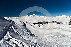 Winter Alps mountains