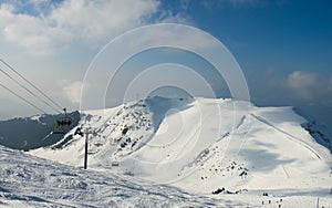 Winter Alps mountains