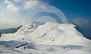 Winter Alps mountains