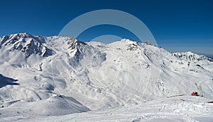 Winter Alps mountains