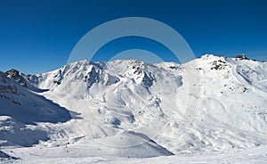 Winter Alps mountains