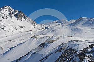 Winter Alps mountains