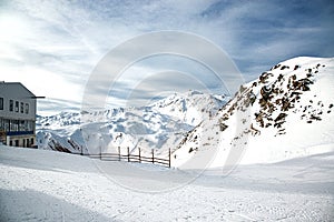 Winter in the Alps mountains, Ischgl Austria