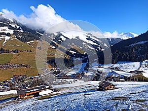 Winter in Alps in Tirol Austria