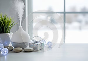 Winter Aromatherapy Diffuser and Gift AI generated