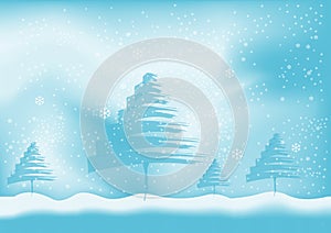 Winter background vector