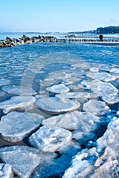 Winter baltic sea scenic