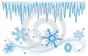 Winter Banners Borders/eps
