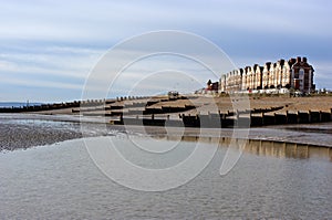 Winter beach, Bexhill on Sea, England