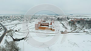 Winter Belarus. Mir Castle