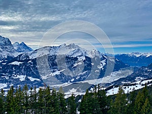 Winter in the bernese oberland, hasliberg meiringen