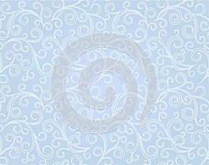 Winter blue seamless background with snowflakes