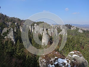 Winter in Bohemian paradise, Czech republic