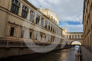 Winter Canal in Saint-Petersburg