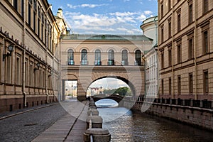 Winter Canal in St. Petersburg