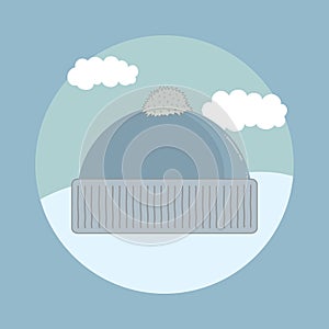 winter cap. Vector illustration decorative design