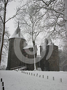 Winter at Castell Coch near Cardiff photo