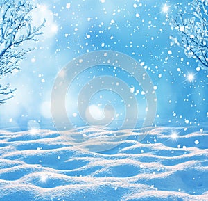 Winter christmas background