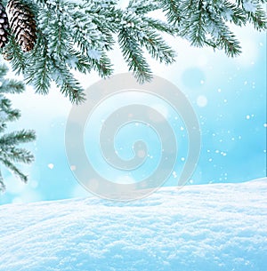 Winter Christmas background