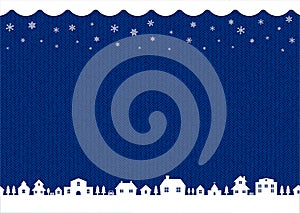 Winter,christmas background image knit pattern / blue